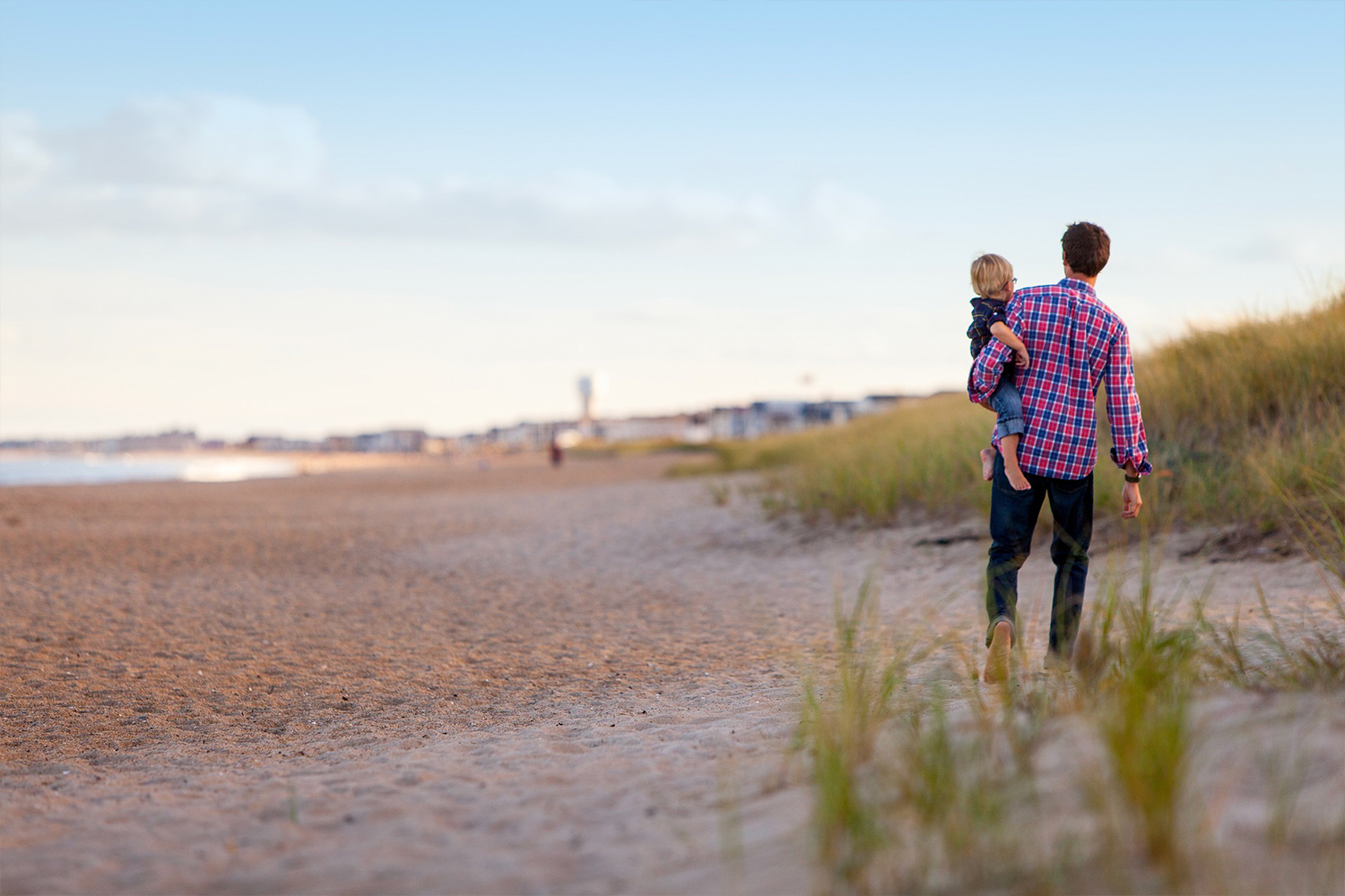 Walking on the beach